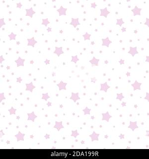 Starry sky seamless pattern background with star. Vector Illustration Stock Vector