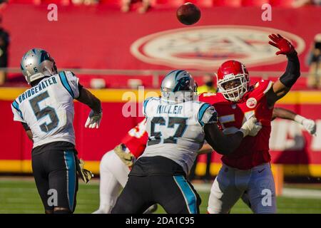 Carolina Panthers linebacker Damien Wilson watches during the