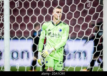 Herning, Denmark. 08th Nov, 2020. Goalkeeper Kalle Johnsson of FC Copenhagen seen during the 3F Superliga match between FC Midtjylland and FC Copenhagen at MCH Arena in Herning. (Photo Credit: Gonzales Photo/Alamy Live News Stock Photo