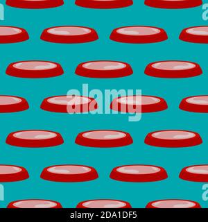 Animal plate , seamless pattern on a blue background. Stock Vector