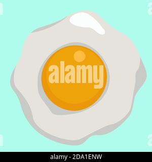 Cracked egg,illustration,vector on white background Stock Vector