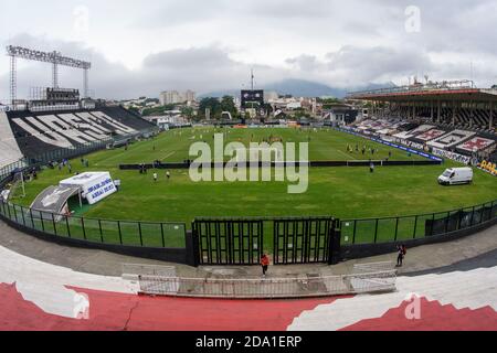 Rio, Brazil - november 08, 2020: Arena in match between Vasco and Palmeiras by Brazilian Championship  in Sao Januario Stadium Stock Photo