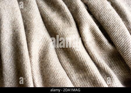 close up of fabric, pure himalayan cashmere, finest pashmina, softness and elegance Stock Photo