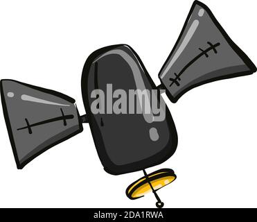 Time machine, illustration, vector on white background Stock Vector
