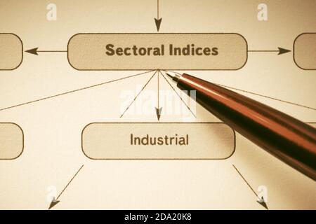 Business sector stucture infographics analysis Stock Photo