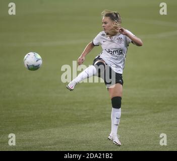 Ketlen (#17 Santos) and Katiuscia (#2 Corinthians) during the Campeonato  Paulista Feminino football match between Corinthians x Santos at Parque Sao  Jorge in Sao Paulo, Brazil. Richard Callis/SPP Credit: SPP Sport Press