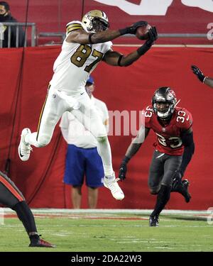 New Orleans, USA. 27th Aug, 2023. New Orleans Saints safety Jordan Howden  (31) tackles Houston Texans running back Dameon Pierce (31) during a  National Football League preseason game at the Caesars Superdome