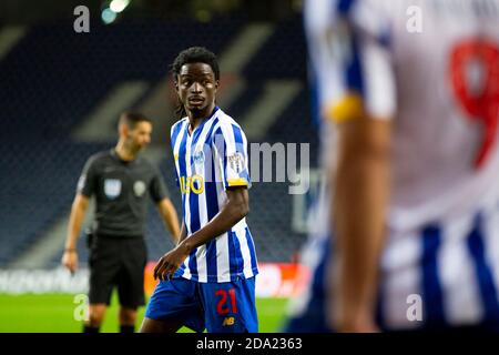 Porto, Portugal. 08th Nov, 2020. FC Porto's player Romário Baró seen in action during the match between FC Porto and Portimonense for the Portuguese First League at Dragon Stadium.(Final score; FC Porto 3:1 Portimonense) Credit: SOPA Images Limited/Alamy Live News Stock Photo