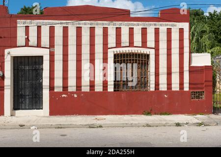House, historical center, Merida Mexico Stock Photo