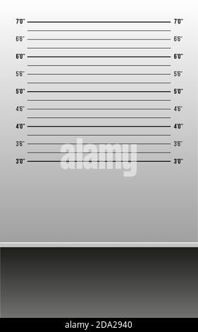 Background of a police lineup, vector illustration with copy space Stock Vector