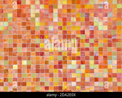 Background of small multi-colored tiles, heterogeneous texture Stock Photo