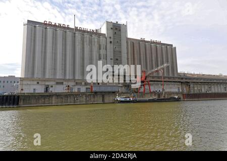 12 Mar 2019 - Paris Area, France - Port of Genevilliers Stock Photo