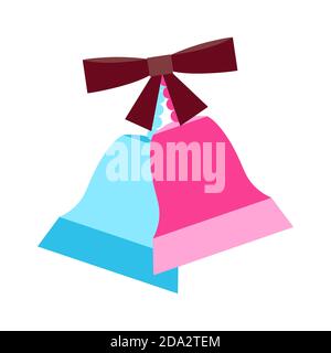 Illustration of wedding bells. Stock Vector