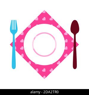 Illustration of cutlery. Stock Vector