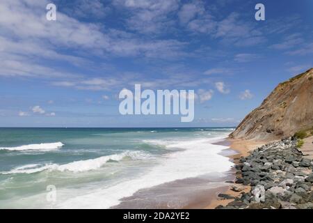 Bidart, Basque Country, France - The beachfront Stock Photo