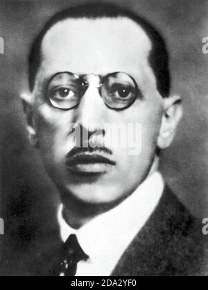 IGOR STRAVINSKY (1882-1971) Russian composer, pianist and conductor about 1905. Stock Photo