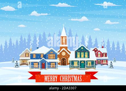 House covered with snow in winter illustration Stock Vector Image & Art ...