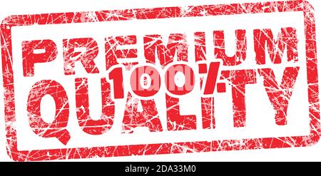 100% quality scratch grunge rubber stamp. Vector illustration on ...