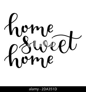 Home sweet home ink brush vector lettering Stock Vector Image & Art - Alamy