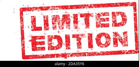 Limited edition grunge rubber stamp on white, vector illustration. Stock Vector