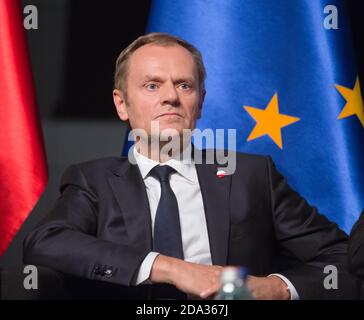 GDANSK, POLAND - May 07, 2015: President of the European Council, Donald Tusk during events to mark the 70th anniversary of the victory over Nazism in Europe Stock Photo