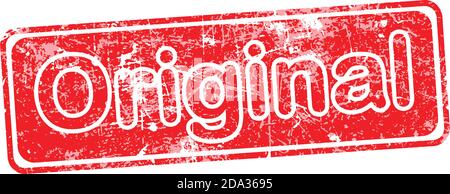 original red grunge rubber stamp vector illustration. Stock Vector