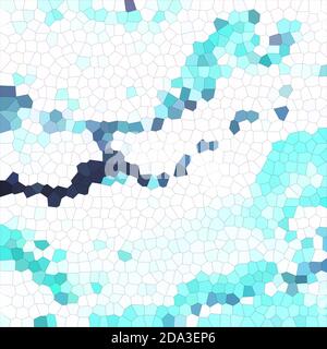 Modern Cyan Cellular Texture Wallpaper Abstract Background Stock Photo