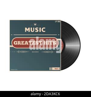 Retro vinyl cover Stock Vector