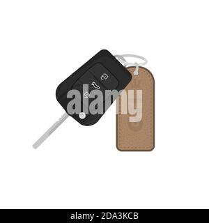 Car keys with trinket Stock Vector