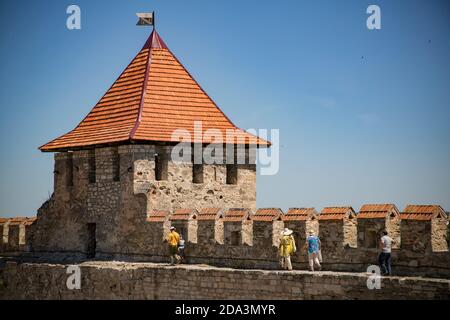 The 16th century Ottoman fortress in Bender, Moldova, is under de facto control of the Pridnestrovian Moldavian Republic (Transnistria). Stock Photo