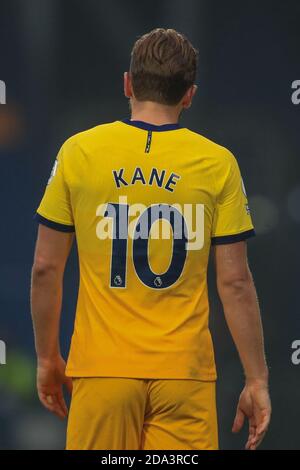 The back of Harry Kane #10 of Tottenham Hotspur’s shirt Stock Photo