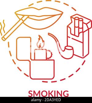 Smoking concept icon Stock Vector