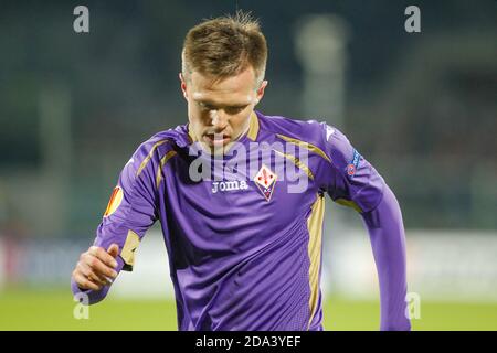 Josip Ilicic of Fiorentina during the Europa League 2014- 2015,Fiorentina -  AS Roma Stade Artemio-Franchi, Florence on March 12 2015 in Florence ,  Italie - Photo Laurent Lairys / DPPI Stock Photo - Alamy