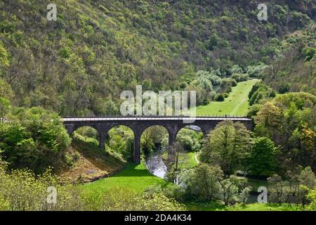 Monsal Head Viaduct Peak District Derbyshire England Stock Photo