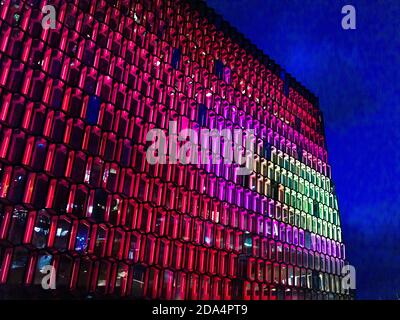 Modern Glass Honeycomb Concert Hall And Conference, Harpa Concert Hall And Conference Centre, Reykjavik, Iceland Stock Photo