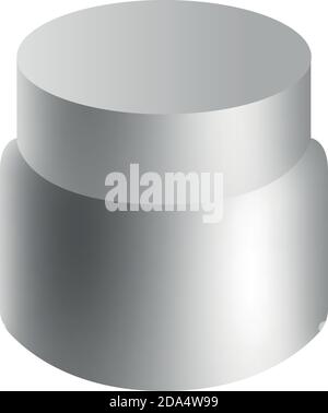 Vector Blank Cosmetic Container for Cream, Powder or Gel Stock Vector