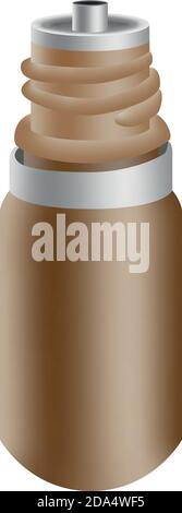 Realistic bottle with dispenser. Mock Up Template. Vector illustration 3d Stock Vector