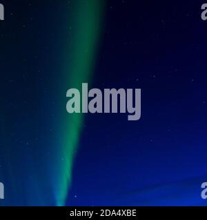 Northern lights in the night sky, Husavik, Norourping, Northeastern Region, Iceland Stock Photo