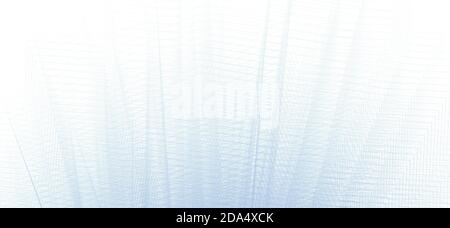 Abstract gray blue guilloched texture with chaotic geometric pattern. Subtle vector graphic Stock Vector