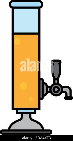 Isolated jug beer october fest germany icon- Vector Stock Vector