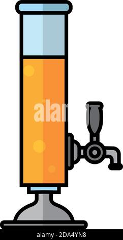 Isolated jug beer october fest germany icon- Vector Stock Vector