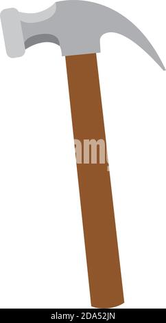 Isolated hammer for build home activities icon- Vector Stock Vector