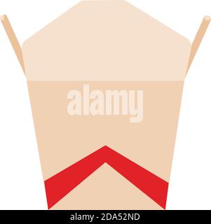 Isolated box for bend home activities icon- Vector Stock Vector
