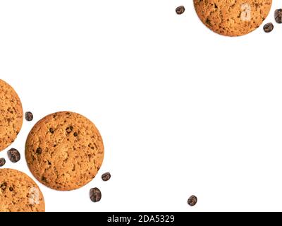 Poster template with cookies and empty space Stock Photo