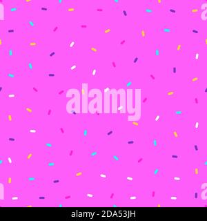 Sugar icing Vector seamless pattern in flat design Stock Vector