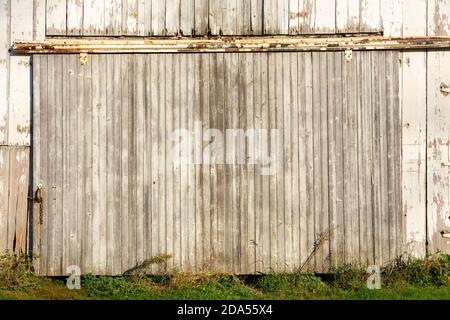 Exterior of old barn in the Midwest. Stock Photo