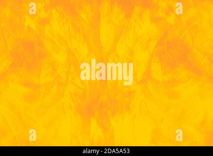 Yellow abstract dirty art. Contemporary art. Trendy tie dye pattern. Grunge style. Ink blur. Bright yellow stains. Abstract art background. Bright tex Stock Photo