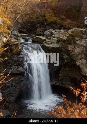 The Falls of Falloch, West Highland Way, near Crianlarich, Scotland Stock Photo