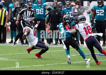 Jacksonville Jaguars cornerback Chris Claybrooks (27) during the second  half of an NFL football game against the Houston Texans, Sunday, Nov. 8,  2020, in Jacksonville, Fla. (AP Photo/Gary McCullough Stock Photo - Alamy