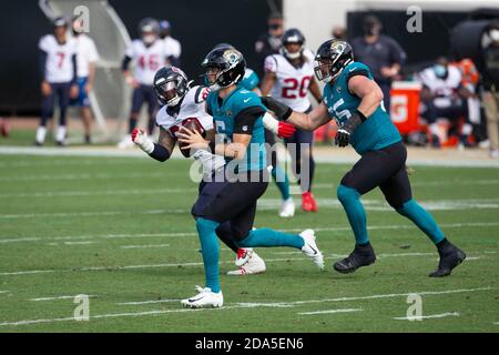 Jacksonville Jaguars cornerback Chris Claybrooks (27) during the second  half of an NFL football game against the Houston Texans, Sunday, Nov. 8,  2020, in Jacksonville, Fla. (AP Photo/Gary McCullough Stock Photo - Alamy